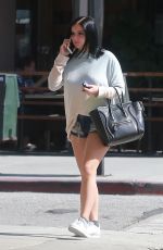 ARIEL WINTER in Denim Shorts Out in Studio City 02/13/2017