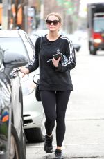 ASHLEE SIMPSON Leaves a Gym in Studio City 02/21/2017
