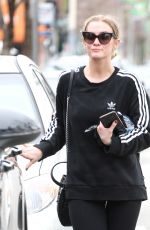 ASHLEE SIMPSON Leaves a Gym in Studio City 02/21/2017