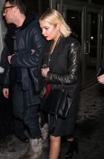 ASHLEY BENSON Arrives at Jeremy Scott Fashion Show at NYFW 02/10/2017