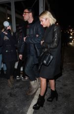 ASHLEY BENSON Arrives at Jeremy Scott Fashion Show at NYFW 02/10/2017