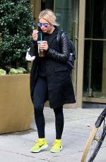 ASHLEY BENSON Getting Out of a Taxi in New York 02/01/2017