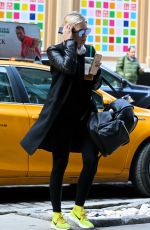 ASHLEY BENSON Getting Out of a Taxi in New York 02/01/2017