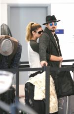 ASHLEY GREENE and Paul Kholry at LAX Airport in Los Angeles 02/23/2017