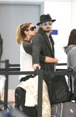 ASHLEY GREENE and Paul Kholry at LAX Airport in Los Angeles 02/23/2017
