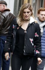 ASHLEY JAMES Out and About in London 02/14/2017