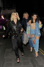 ASHLEY ROBERTS and VANESSA WHITE Leaves Maybelline Party in London 02/18/2107