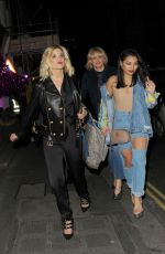 ASHLEY ROBERTS and VANESSA WHITE Leaves Maybelline Party in London 02/18/2107
