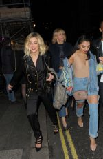 ASHLEY ROBERTS and VANESSA WHITE Leaves Maybelline Party in London 02/18/2107
