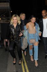 ASHLEY ROBERTS and VANESSA WHITE Leaves Maybelline Party in London 02/18/2107