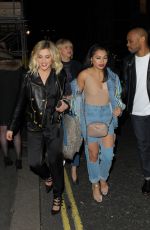 ASHLEY ROBERTS and VANESSA WHITE Leaves Maybelline Party in London 02/18/2107