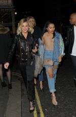 ASHLEY ROBERTS and VANESSA WHITE Leaves Maybelline Party in London 02/18/2107