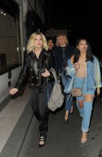 ASHLEY ROBERTS and VANESSA WHITE Leaves Maybelline Party in London 02/18/2107