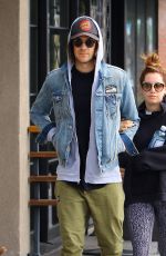 ASHLEY TISDALE and Christopher French Out in Los Angeles 02/19/2017
