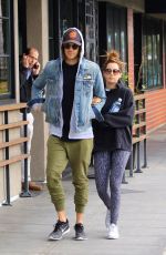 ASHLEY TISDALE and Christopher French Out in Los Angeles 02/19/2017
