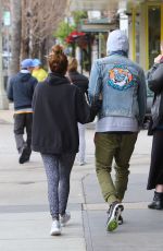 ASHLEY TISDALE and Christopher French Out in Los Angeles 02/19/2017