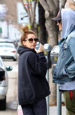 ASHLEY TISDALE and Christopher French Out in Los Angeles 02/19/2017