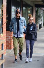 ASHLEY TISDALE and Christopher French Out in Los Angeles 02/19/2017