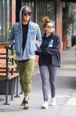 ASHLEY TISDALE and Christopher French Out in Los Angeles 02/19/2017