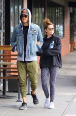 ASHLEY TISDALE and Christopher French Out in Los Angeles 02/19/2017