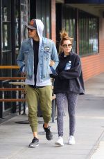 ASHLEY TISDALE and Christopher French Out in Los Angeles 02/19/2017
