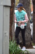 ASHLEY TISDALE Leaves a Gym in Studio City 02/07/2017