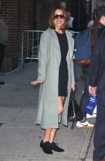 AUBREY PLAZA Leaves The Late Show with Stephen Colbert in New York 02/23/2017