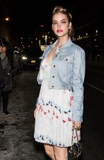 BARBARA PALVIN and STELLA MAXWELL Arrives at Jeremy Scott Fashion Show at NYFW 02/10/2017