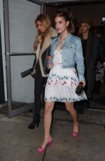 BARBARA PALVIN and STELLA MAXWELL Arrives at Jeremy Scott Fashion Show at NYFW 02/10/2017