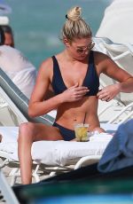 BARBIE BLANK in Bikini at a Beach in Miami 02/27/2017