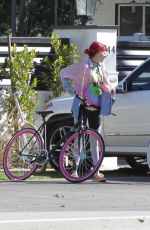 BELLA and DANI THORNE Out for Bike Ride in Los Angeles 02/12/2017