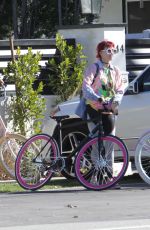 BELLA and DANI THORNE Out for Bike Ride in Los Angeles 02/12/2017