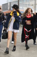 BELLA and GIGI HADID in Hilfiger Outfits Out in Los Angeles 02/08/2017
