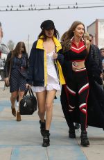 BELLA and GIGI HADID in Hilfiger Outfits Out in Los Angeles 02/08/2017
