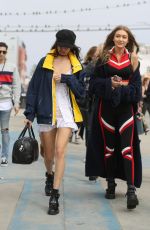 BELLA and GIGI HADID in Hilfiger Outfits Out in Los Angeles 02/08/2017
