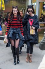 BELLA HADID and KENDALL JENNER at a McDonalds in New York 02/15/2017