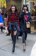 BELLA HADID and KENDALL JENNER at a McDonalds in New York 02/15/2017