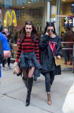 BELLA HADID and KENDALL JENNER at a McDonalds in New York 02/15/2017