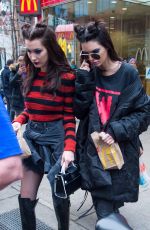 BELLA HADID and KENDALL JENNER at a McDonalds in New York 02/15/2017