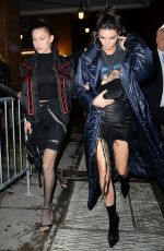 BELLA HADID and KENDALL JENNER at Fendi Party in New York 02/10/2017