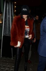BELLA HADID and KENDALL JENNER at Sexy Fish Restaurant in London 02/18/2017