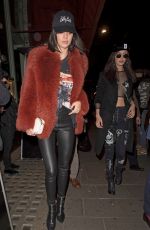 BELLA HADID and KENDALL JENNER at Sexy Fish Restaurant in London 02/18/2017