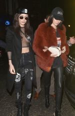 BELLA HADID and KENDALL JENNER at Sexy Fish Restaurant in London 02/18/2017