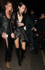 BELLA HADID and STELLA MAXWELL Leaves Edition Hotel in London 02/20/2017