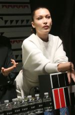 BELLA HADID Arrives at DKNY Fashion Show in New York 02/01/2017