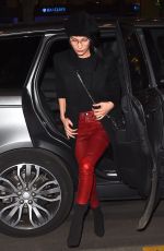 BELLA HADID Arrives at Four Seasons Hotel in Paris 02/27/2017