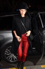 BELLA HADID Arrives at Four Seasons Hotel in Paris 02/27/2017
