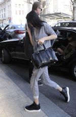 BELLA HADID Arrives at Her Hotel in Milan 02/21/2017