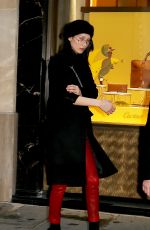 BELLA HADID Arrives at Lanvin Offices in Paris 02/27/2017