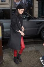 BELLA HADID Arrives at Lanvin Offices in Paris 02/27/2017